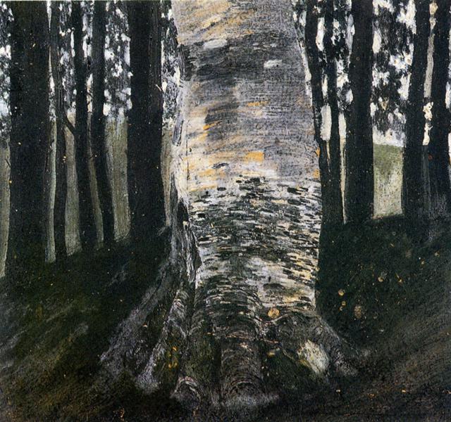 Gustav Klimt - Birch in a Forest 1903
